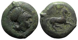 Sicily, Aitna, c. 355-339 BC. Æ (25.5mm, ... 