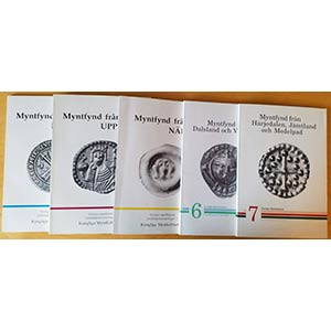 Myntfynd Fran, lot of 5 volumes (3, 4, 5, 6, ... 