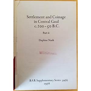 Nash D., Settlement & Coinage in ... 