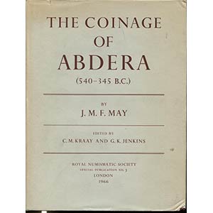 MAY  J. M . F. -  The coinage of Abdera ( ... 