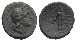 Sicily, Akragas, after 210 BC. Æ (22mm, ... 
