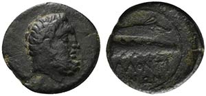 Sicily, Alontion, c. 400 BC. Æ (17mm, ... 