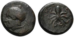 Sicily, Alontion, c. 334-325 BC. Æ (18mm, ... 