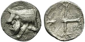 Sicily, Gela, c. 480/75-475/70 BC. AR Obol ... 