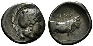 Southern Campania, Hyria, c. 405-395 BC. AR ... 