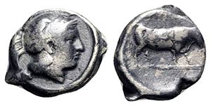 Southern Campania, Neapolis, 420-400 BC. AR ... 