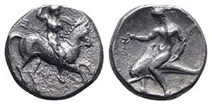 Southern Apulia, Tarentum, c. 330-302 BC. AR ... 