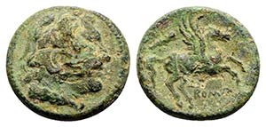 Anonymous, Rome, c. 235 BC. Æ (19mm, 5.04g, ... 