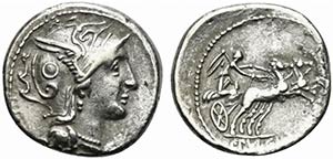 C. Claudius Pulcher, Rome, 111-110 BC. AR ... 