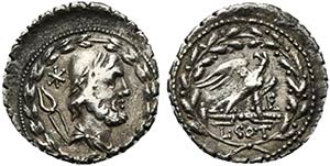 L. Aurelius Cotta, Rome, 105 BC, AR Denarius ... 