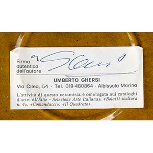 UMBERTO GHERSI (1913-1993)Plate  ... 