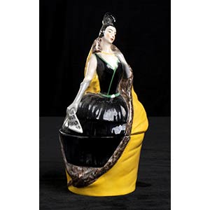 GERMANYScatola donna spagnola Ceramica a ... 