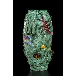 ICAV - GIORDANO VIETRIGreen vase with ... 