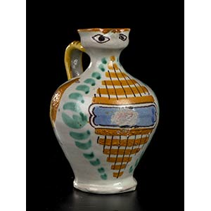 CAS - VIETRI Jug decorated with eyes h 17 ... 