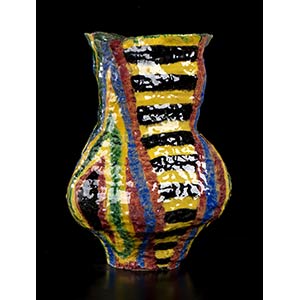 ICS VIETRI Vase with geometric ... 