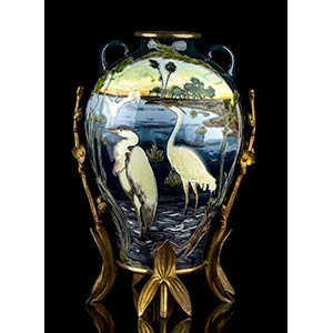 JULIUS DRESLER Art Nouveau vase, ... 