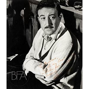 Signed portrait of Peter Sellers. Print on ... 