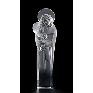 RENÉ LALIQUE Holy Vigin with Child Crystal, ... 
