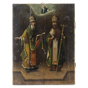 Dalmatian icon of the Saints Cyril and ... 