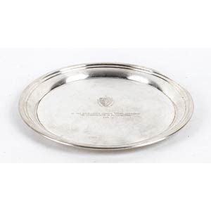 Silverplated dish - US 1965of round shape, ... 