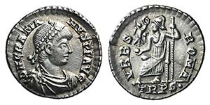 Gratian (367-383). AR Siliqua (17mm, 2.03g, ... 
