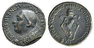 Papal, Paolo II (1464-1471). Cast Æ Medal ... 