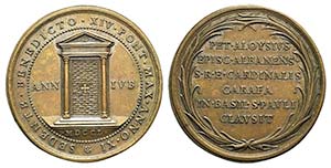 Papal, Benedetto XIV (1740-1758). Æ Medal ... 