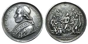 Papal, Pio VII (1800-1823). AR Medal 1807 ... 