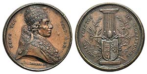 Papal, Pio VII (1800-1823). Æ Medal (41mm, ... 