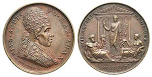 Papal, Pio VII (1800-1823). Æ Medal (42mm, ... 
