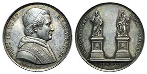 Papal, Pio IX (1846-1878). AR Medal 1847 ... 