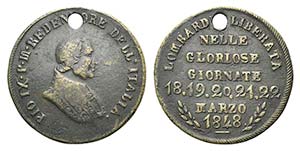Papal, Pio IX (1846-1878). Æ Medal 1848 ... 