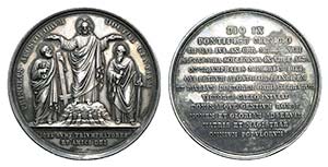 Papal, Pio IX (1846-1878). AR Medal 1867 ... 