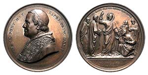 Papal, Pio IX (1846-1878). Æ Medal 1869 ... 
