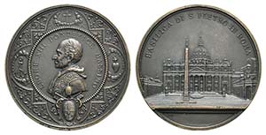 Papal, Leone XIII (1878-1903). Æ Medal ... 