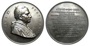 Papal, Pio XI (1922-1939). Æ Medal 1927 ... 