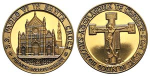 Papal, Paolo VI (1963-1978). Æ Medal 1966 ... 