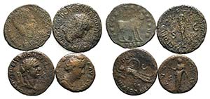 Lot of 5 Roman Imperial Æ coins, including ... 