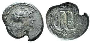 Sicily, Ameselon, after 339/8 BC. Æ ... 