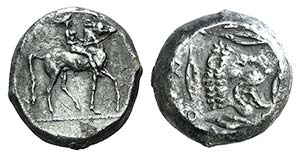 Sicily, Leontini, c. 475-455 BC. AR Drachm ... 