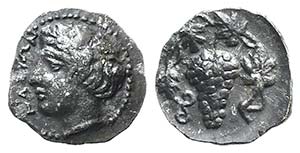 Sicily, Naxos, c. 415-403 BC. AR Litra ... 
