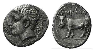 Sicily, Panormos as Ziz, c. 405-380 BC. AR ... 