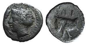 Sicily, Stielane, c. 413-405 BC. AR ... 