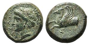 Sicily, Syracuse, 344-317 BC. Æ Hemilitron ... 