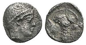 Macedon, Skione, c. 424 BC. AR Trihemiobol ... 