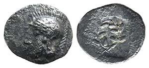Aeolis, Elaia, c. 450-400 BC. AR Hemiobol ... 