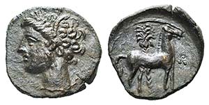 Carthage, c. 400-350 BC. Æ (16mm, 2.09g, ... 