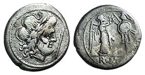 Staff series, Rome, 206-195 BC. AR ... 