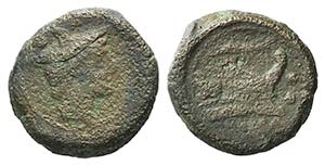 Prawn series, c. 179-170 BC. Æ Sextans ... 