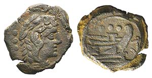 Anchor series, Rome, 169-158 BC. Æ Quadrans ... 